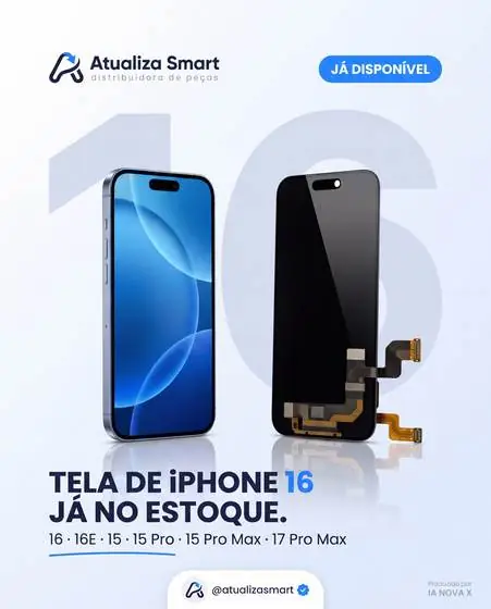 Criativo de tela de celular para distribuidora de peças