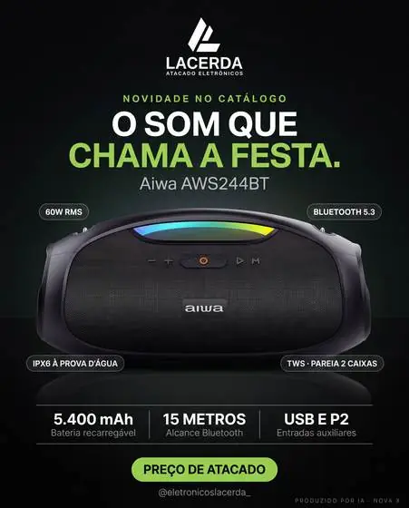 Criativo de caixa de som para atacado de eletrônicos